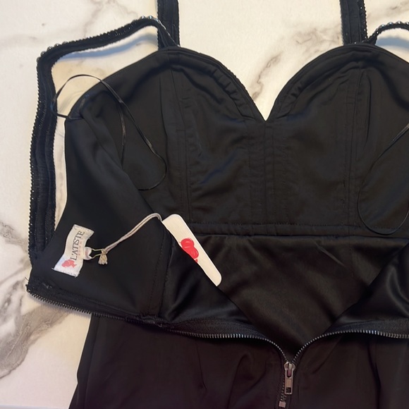 NWT - L’Atiste black fringe and studded party dress - Picture 12 of 16